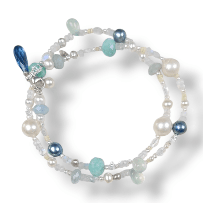 Edelsten kjede Aquamarine